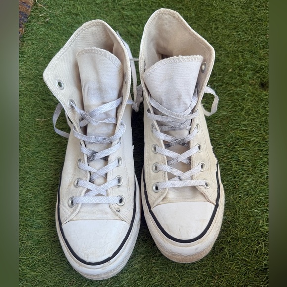 Converse Chuck Taylor Platform White High Top Sneakers | Women’s 8 / Men’s 6 - Picture 10 of 10